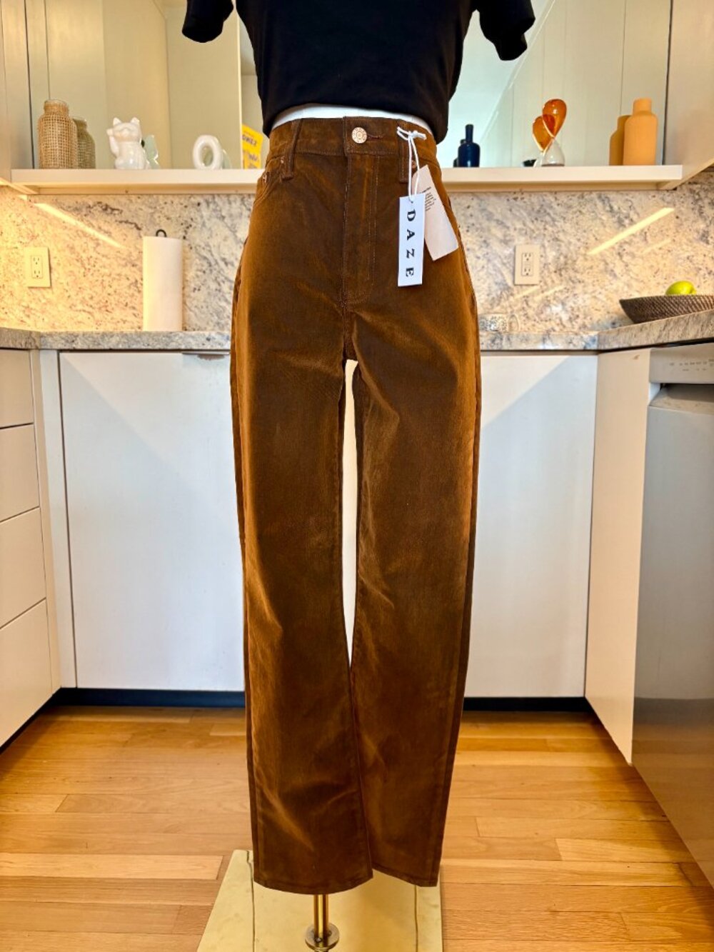 DAZE Denim "Smarty Pants" High Rise Slim Straight Jeans